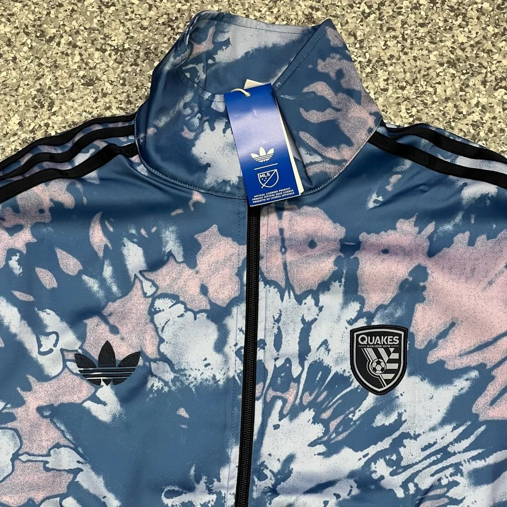 Adidas San Jose Earthquakes x Greatful Dead Firebird Men's L Track Jacket JY7911